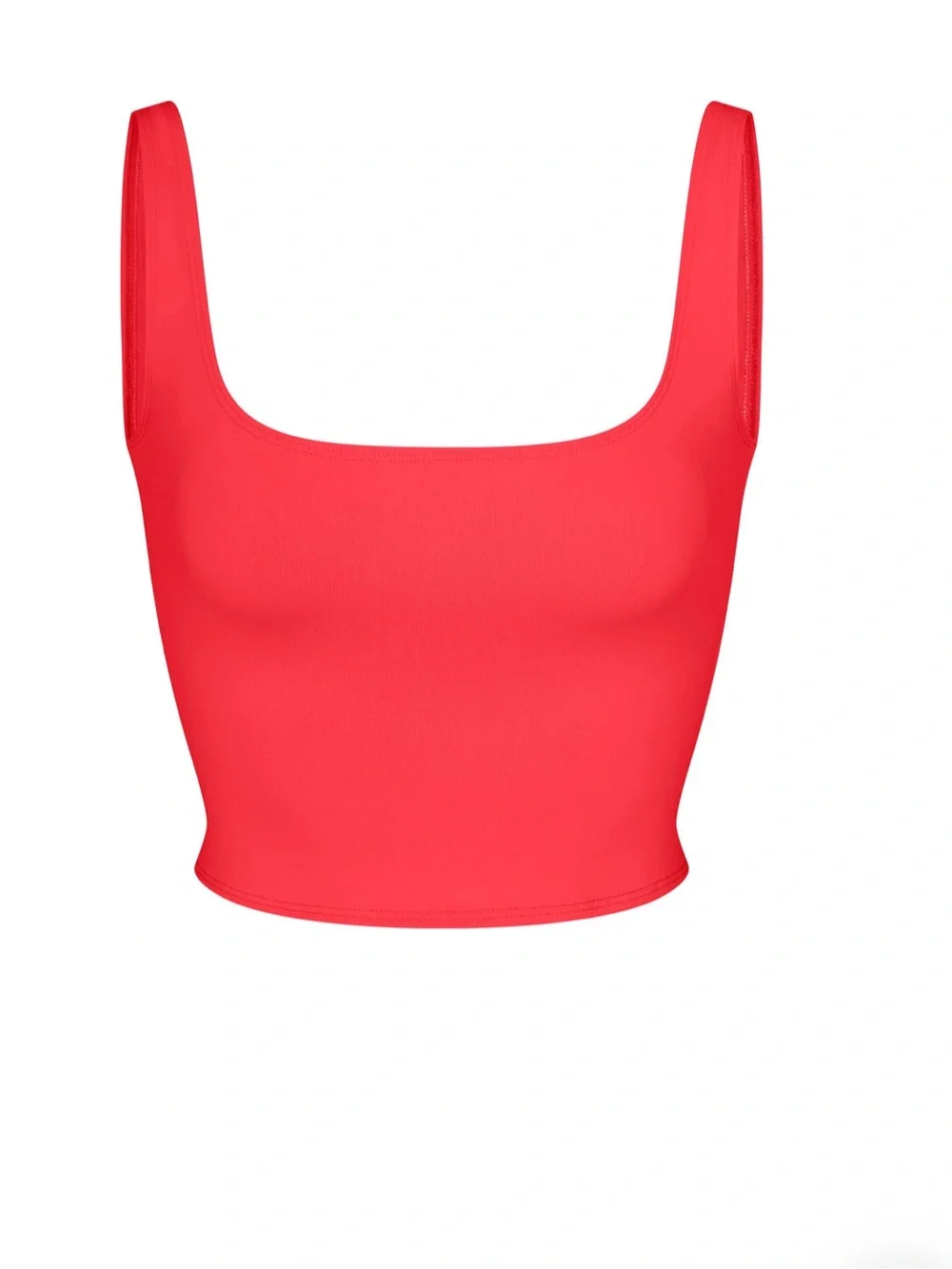 SKIMS NWT Iconic Swim Crop Top - Carmine